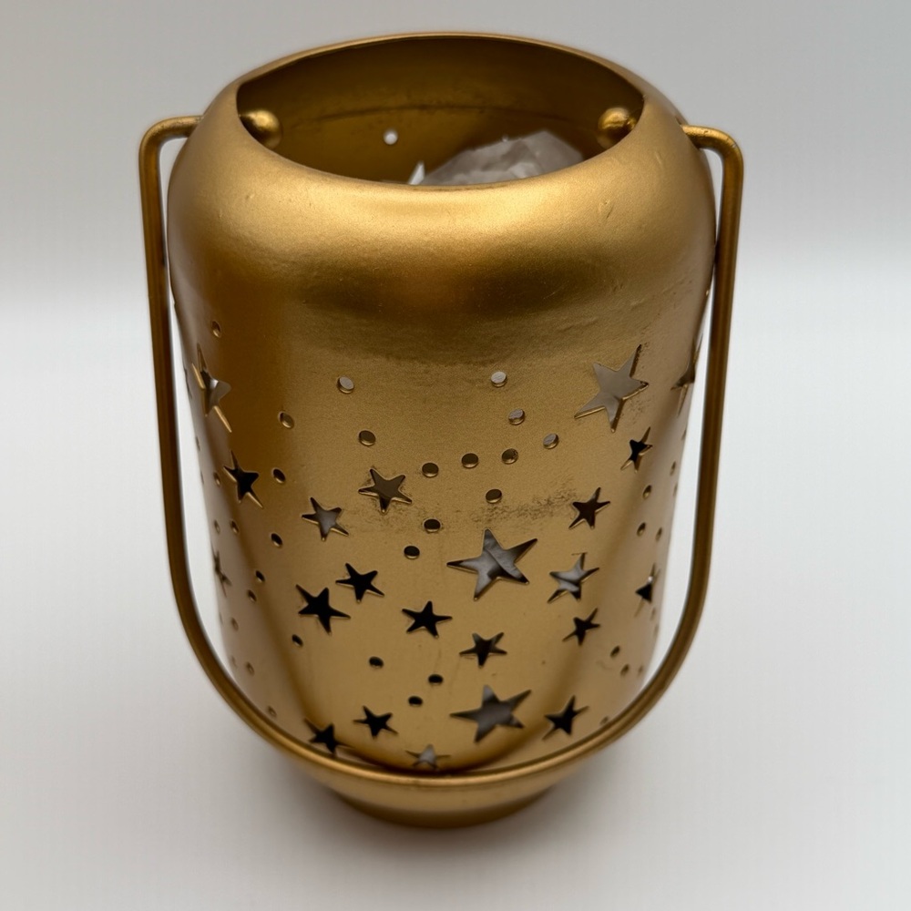 Artisan‎ Direct Milky Way Lantern Gold Plated Steel Star Cutout NIB